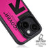 Black and Pink Arrows iPhone 15 Kickstand Case